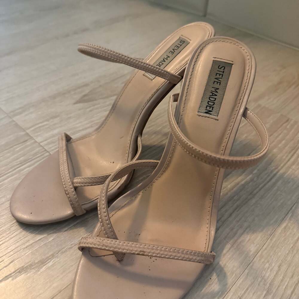 Steve Madden Nectur Nude High Heel Sandals
